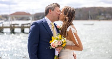 Bride, 40, whose exes died suddenly, marries 'annoyingly healthy' man