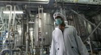 An Iranian technician works at the Isfahan Uranium Conversion Facilities