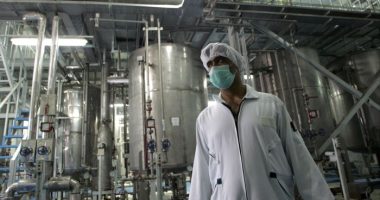 An Iranian technician works at the Isfahan Uranium Conversion Facilities