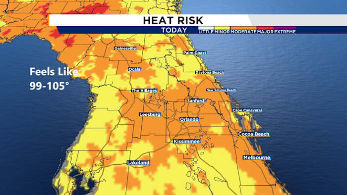 Central Florida’s hot and humid weekend ahead