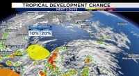 Chances creep up for tropical development in the Gulf