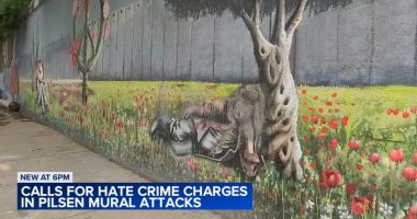 Chicago Mexican-Palestinian community mural vandalized, 2 attacked in Pilsen: victims; leaders call for hate crime investigation