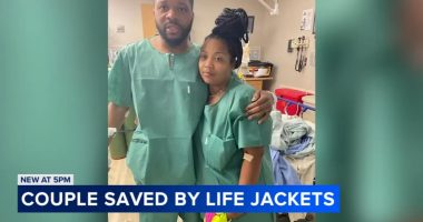 Chicago man, woman get hypothermia after stranded in Lake Michigan 7 hours near Whihala Beach, say life jackets saved them