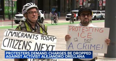 Chicago protesters oppose ICE, Alejandro Orellana charges; Rep. Raja Krishnamoorthi introduces bill to limit military deployments