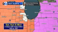 Chicago weather LIVE: Heat Advisory for area, Extreme Heat Warning for all of Cook County Saturday, heat index in 100s in forecast