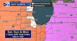 Chicago weather LIVE: Heat Advisory for area, Extreme Heat Warning for all of Cook County Saturday, heat index in 100s in forecast