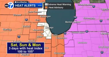 Chicago weather LIVE: Heat Advisory for area, Extreme Heat Warning for all of Cook County Saturday, heat index in 100s in forecast