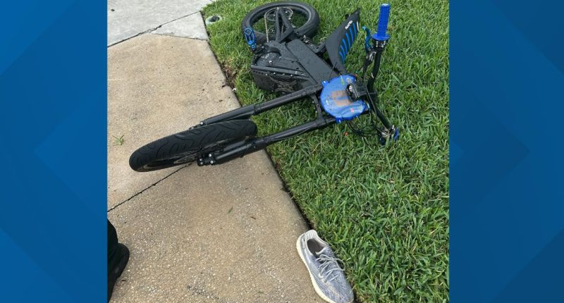 Child airlifted after crash on electric dirt bike in Nocatee
