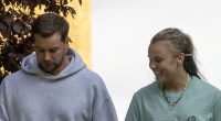 Chris Hughes can't keep his hands off new girlfriend JoJo Siwa