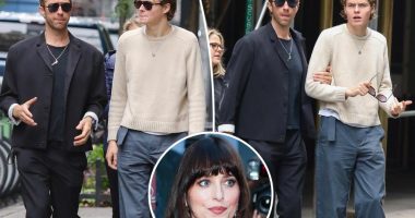 Chris Martin steps out with look-alike son Moses for Father's Day after Dakota Johnson breakup