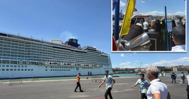 Cruise passenger blown into water, injured after ship detaches from pier