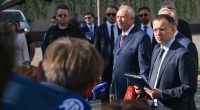 Press conference following peace talks in Istanbul.