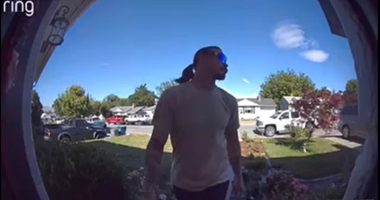 Doorbell footage emerges of father wanted for murder of daughters