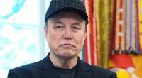 Elon Musk at a news conference.