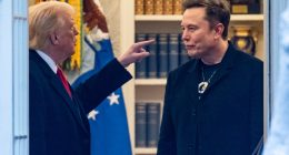 President Trump and Elon Musk in the Oval Office.