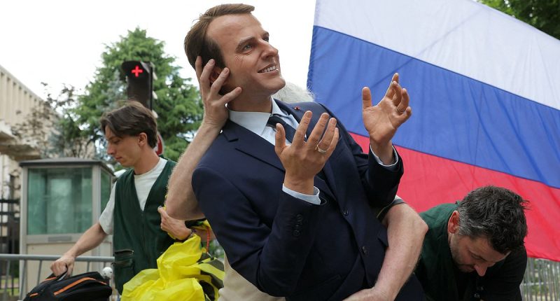 Emmanuel Macron waxwork is STOLEN by Greenpeace activists