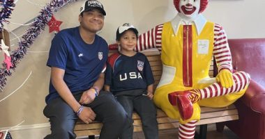 Evans native helps donate jerseys to Ronald McDonald House