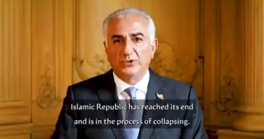 Reza Pahlavi calling for revolution in Iran.