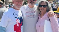 Jimmy Kimmel at No Kings protest in South Bay, Los Angeles