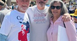 Jimmy Kimmel at No Kings protest in South Bay, Los Angeles