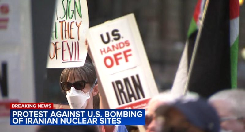 Federal Plaza Chicago protest today: Demonstrators still concerned after Donald Trump's Israel-Iran ceasefire announcement