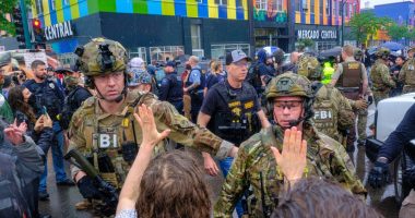 Federal officers in tactical gear went into a Latino community in Minneapolis. A protest followed