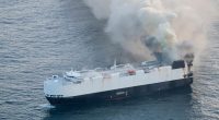 Fire forces cargo ship full of EVs to be abandoned in Pacific Ocean