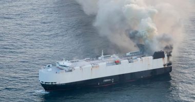 Fire forces cargo ship full of EVs to be abandoned in Pacific Ocean