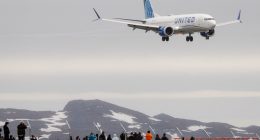 First direct flight from US to Greenland since 2008 lands on Trump's birthday