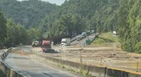 Flooding and rock slides close heavily damaged I-40 section in Smoky Mountains
