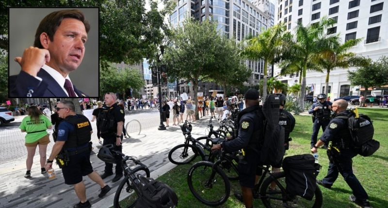 Florida drivers can hit protesters, DeSantis says