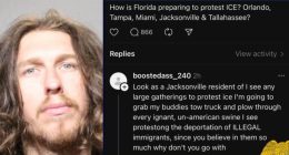 Florida man threatens to 'plow through' ICE protesters: Cops