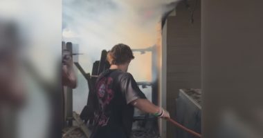 Four young men rescue dog, save East Arlington house from fire