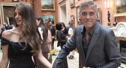 George Clooney and Amal chat with King Charles at Buckingham Palace