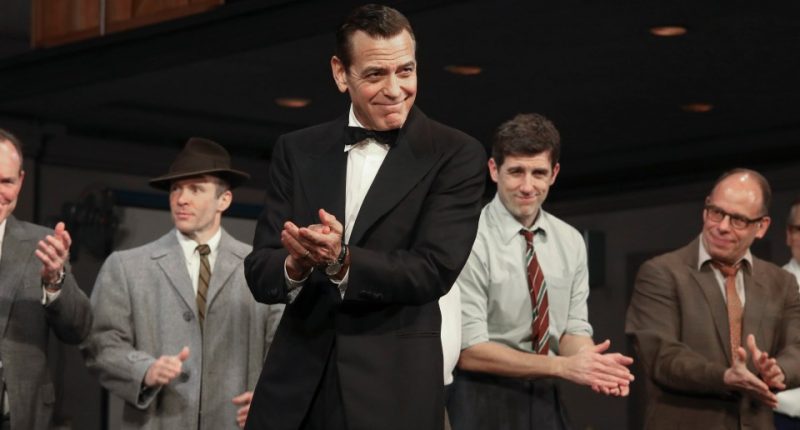 George Clooney at a Broadway opening night.