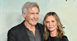Harrison Ford's wife Calista Flockhart, 60, looks frail on rare outing