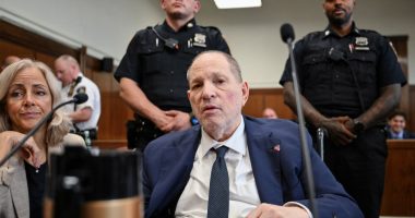 Harvey Weinstein at his rape and sexual assault retrial.