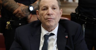 Harvey Weinstein at his retrial.