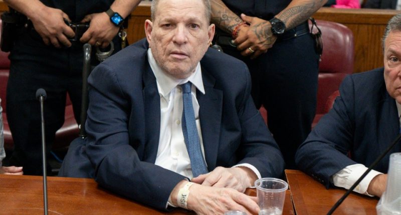 Harvey Weinstein at his retrial.