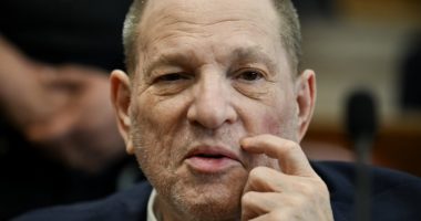Harvey Weinstein at his rape and sexual assault retrial.