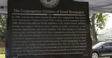 Historical marker unveiled at Augusta Jewish Museum