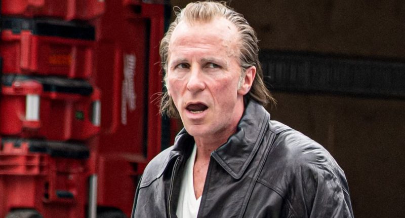 Hollywood legend looks unrecognisable on the set of new NFL movie