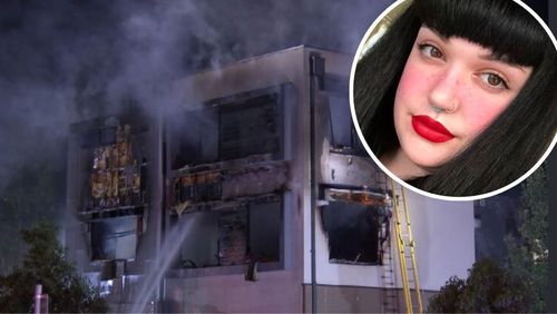 The mother of a ï»¿27-year-old woman killed when arsonists targeted the wrong home in Melbourne has said her "heart will be forever broken".Katie Tangey was housesitting for her brother while he was on ï»¿honeymoon when flames took hold of the three-storey building on Dover Street in Truganina about 2am yesterday.