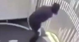 Footage of a Qantas worker falling through a gap in an aerobridge.