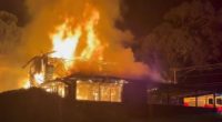 Housemates jump for their lives from burning Sydney home