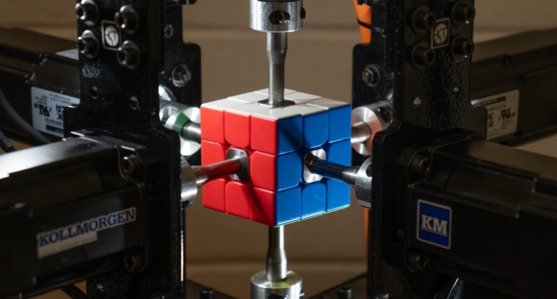 How college students built the fastest Rubik’s Cube-solving robot yet