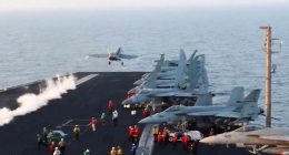 How has the US shifted military jets and ships in the Middle East?