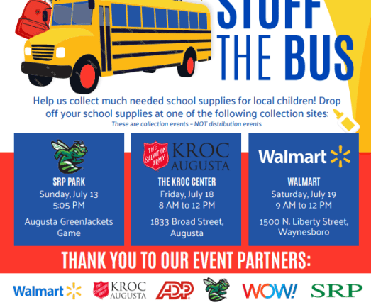 How you can donate in this year's United Way of the CSRA's 'Stuff the Bus' drive