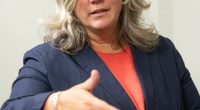 Heidi Alexander, Transport Secretary, gesturing.