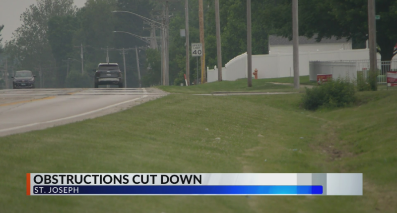 IDOT trims trees to increase sight at St. Joseph intersection
